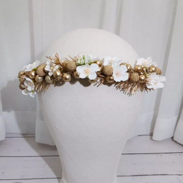 Christmas Floral Crown Headband - Image 4