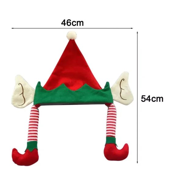 Christmas Elf Hat with Big Ears and Cartoon Legs - Image 6
