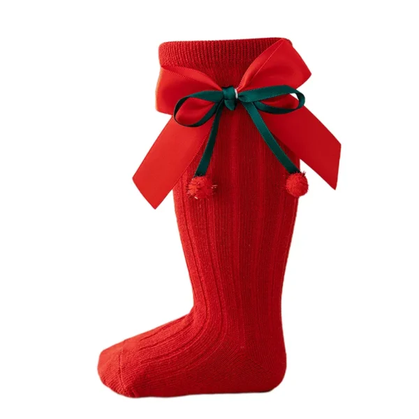Little Girls Sweet Bow Knee High Socks - Image 6