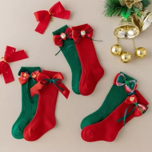 Little Girls Sweet Bow Knee High Socks