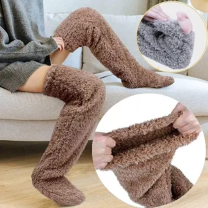 Cozy Winter Knit Sleep Socks for Warm Feet and Cold Leg Relief