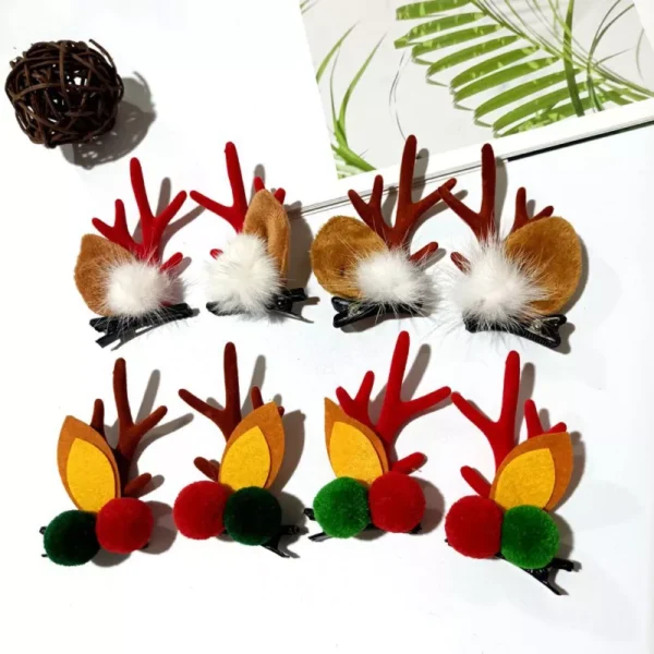 Cute Cartoon Christmas Deer Ear Hairpin - Image 5