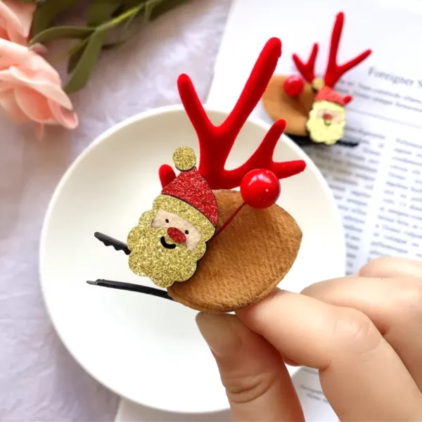 Cute Cartoon Christmas Deer Ear Hairpin - Image 4