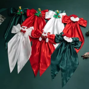 Christmas Red Big Bow Hair Clip