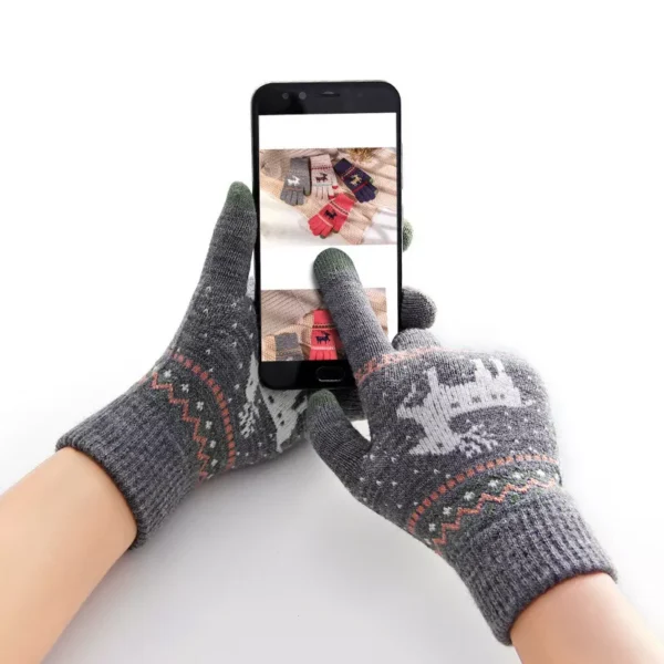 Warm Winter Knitted Gloves for Men & Women - Image 3