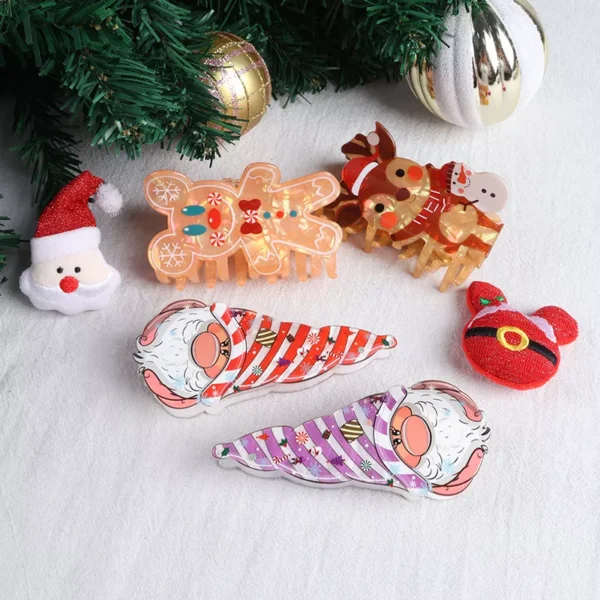Cute Christmas Gingerbread Man & Elk Hair Claw - Image 5
