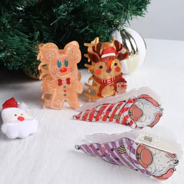Cute Christmas Gingerbread Man & Elk Hair Claw - Image 4