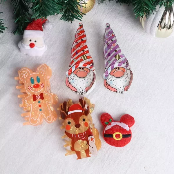 Cute Christmas Gingerbread Man & Elk Hair Claw - Image 2