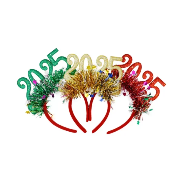 2-Pack Christmas Photo Props Glasses Headband - Image 5