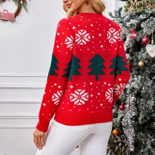 Women's Cartoon Knit Sweater - Image 6