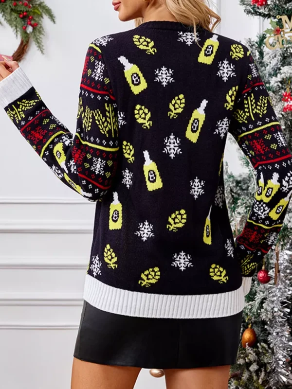 Funny Christmas Ugly Sweater – Long Sleeve Knit Pullover - Image 3