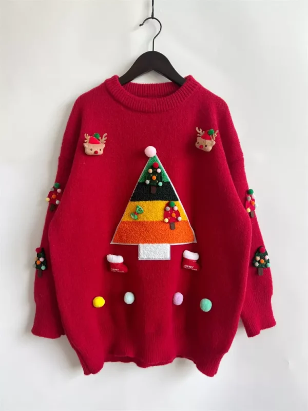 Loose Casual Knitted Pullover - Image 2