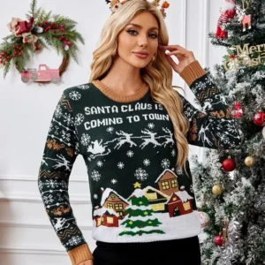 Funny Christmas Ugly Sweater for Women