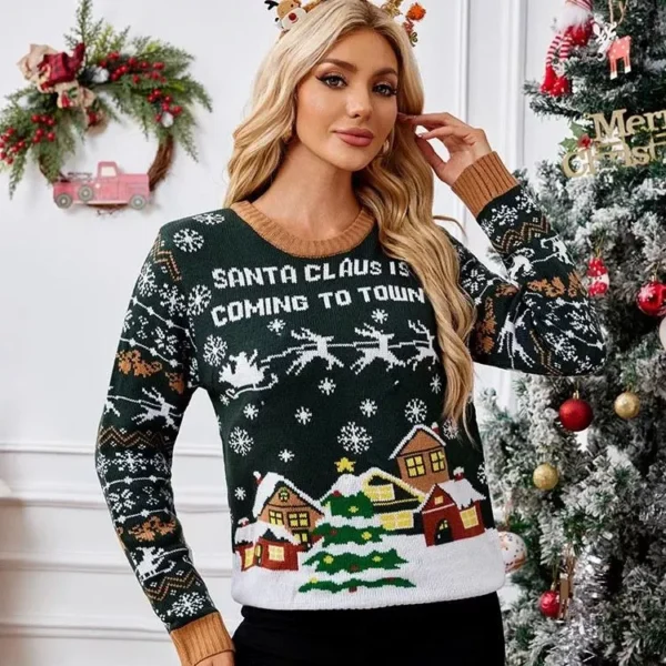 Funny Christmas Ugly Sweater for Women