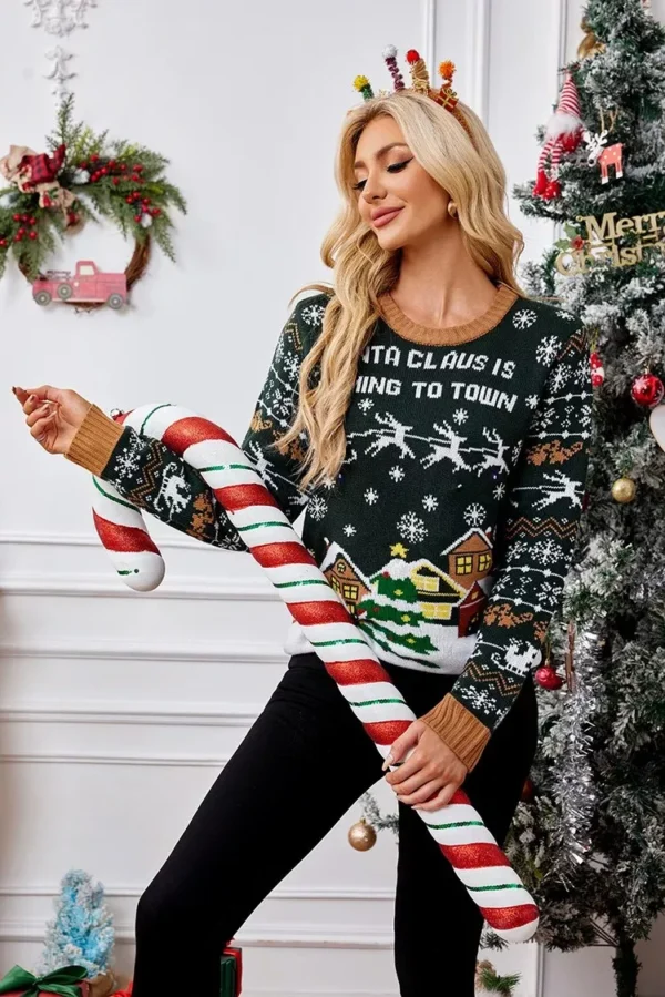 Funny Christmas Ugly Sweater for Women - Image 5