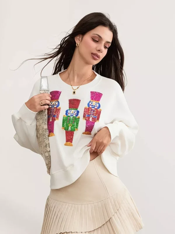 Christmas Nutcracker Sequin Sweatshirt - Image 5