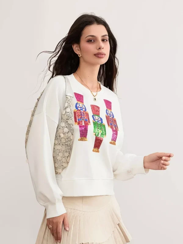 Christmas Nutcracker Sequin Sweatshirt - Image 6