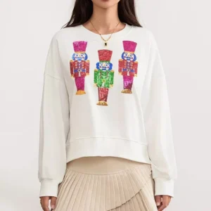 Christmas Nutcracker Sequin Sweatshirt