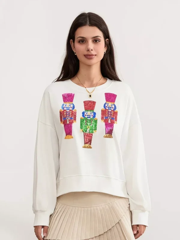 Christmas Nutcracker Sequin Sweatshirt - Image 2