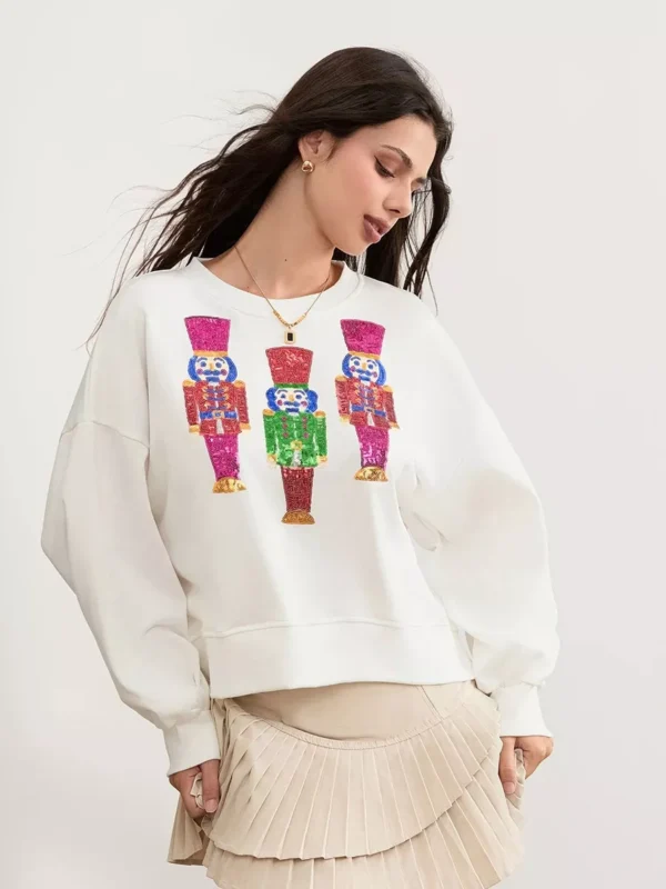 Christmas Nutcracker Sequin Sweatshirt - Image 3