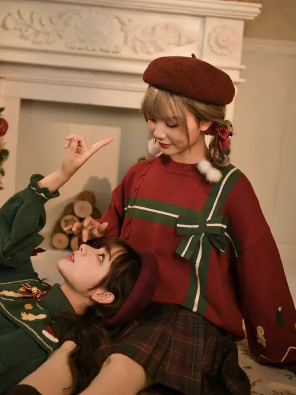 Vintage Korean Christmas Sweater - Image 3
