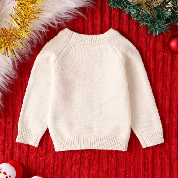 Embroidered Santa Letter Long Sleeve Pullover - Image 3