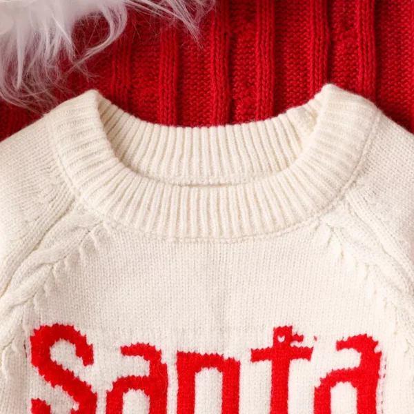 Embroidered Santa Letter Long Sleeve Pullover - Image 4