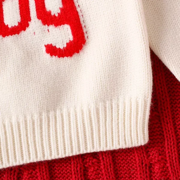 Embroidered Santa Letter Long Sleeve Pullover - Image 6