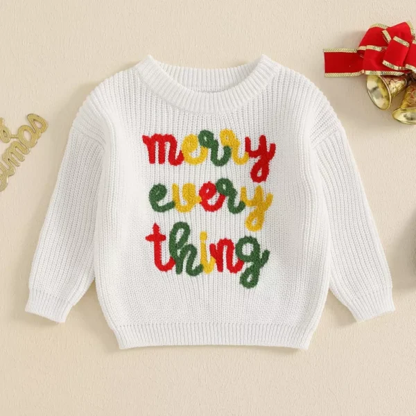 Toddler Boys & Girls Christmas Sweater - Image 3