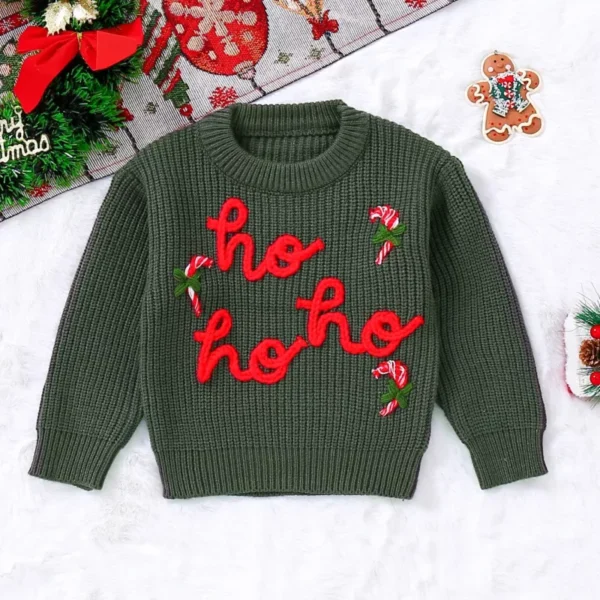 Embroidered Long Sleeve Pullover for Infants - Image 2