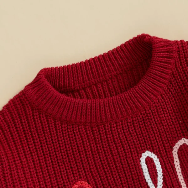 Adorable Baby Girl Christmas Sweater – Warm Knit Pullover for Winter - Image 5
