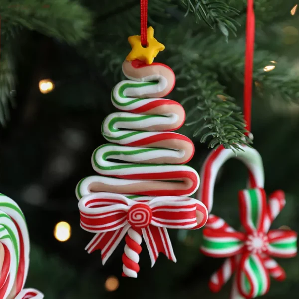 Christmas Candy Hanging Pendant Lollipop Stick Ornament - Image 6