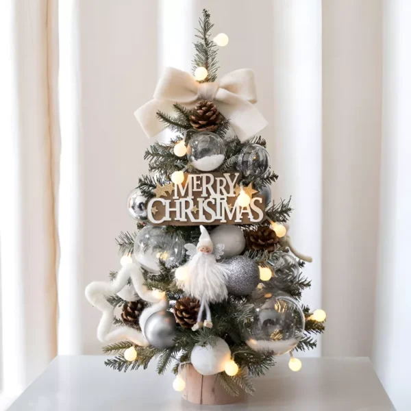 Small Artificial Christmas Tree with Lights - Image 2