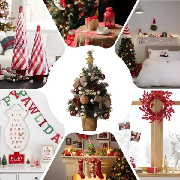Small Artificial Christmas Tree with Lights - Image 5