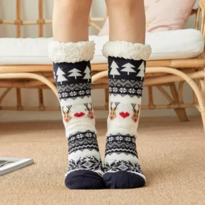 Winter Warm Penguin Fuzzy Socks for Women