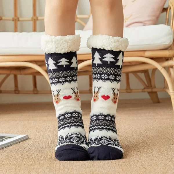 Winter Warm Penguin Fuzzy Socks for Women - Image 2