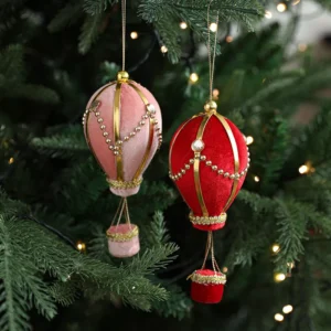 Creative Christmas Hot Air Balloon Tree Ornaments