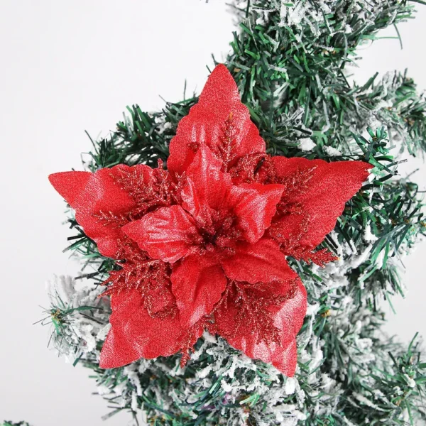 Gold and Silver Artificial Christmas Floral Decoration - Image 4