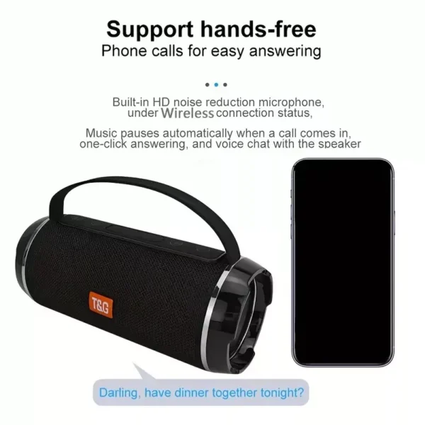 Portable Waterproof Bluetooth Speaker with 3D Stereo and TWS Subwoofer - Image 6
