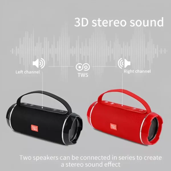 Portable Waterproof Bluetooth Speaker with 3D Stereo and TWS Subwoofer - Image 5