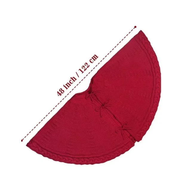 Rustic Quilted Christmas Tree Skirt - Image 5