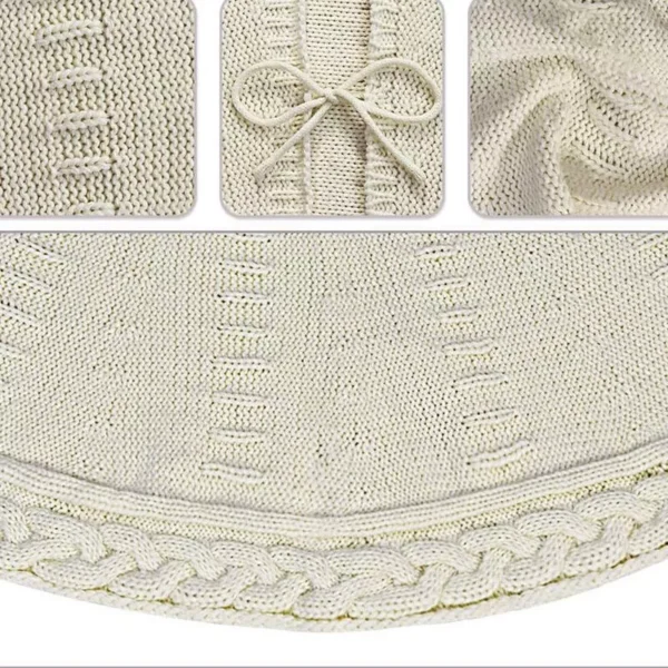 Rustic Quilted Christmas Tree Skirt - Image 3