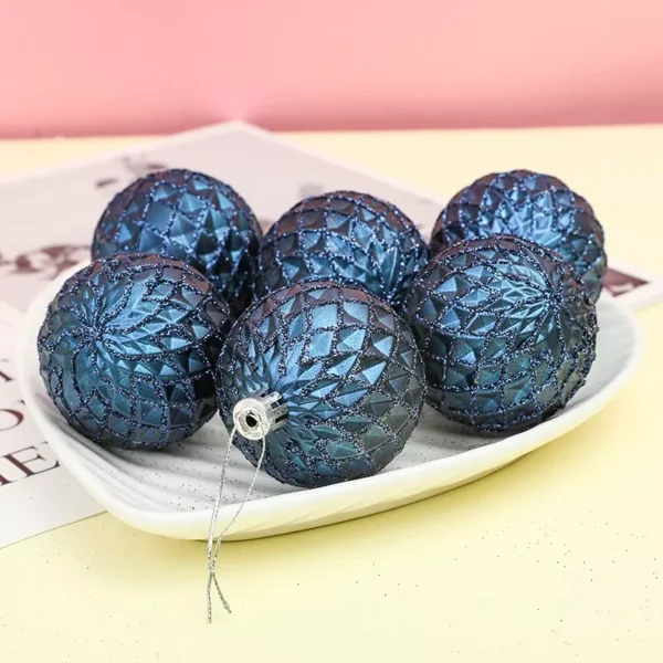 6pcs Glitter Christmas Balls Ornaments - Image 9