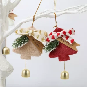Plush Christmas Tree Bells Ornaments