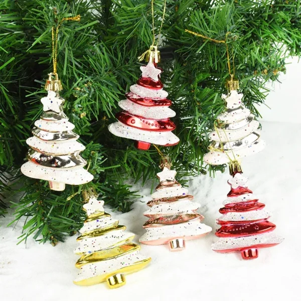 4pcs Christmas Tree Hanging Ornaments - Image 3