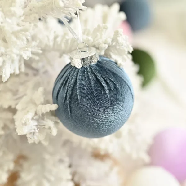 15pcs Velvet Christmas Tree Ornaments - Image 5