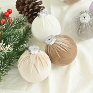 15pcs Velvet Christmas Tree Ornaments
