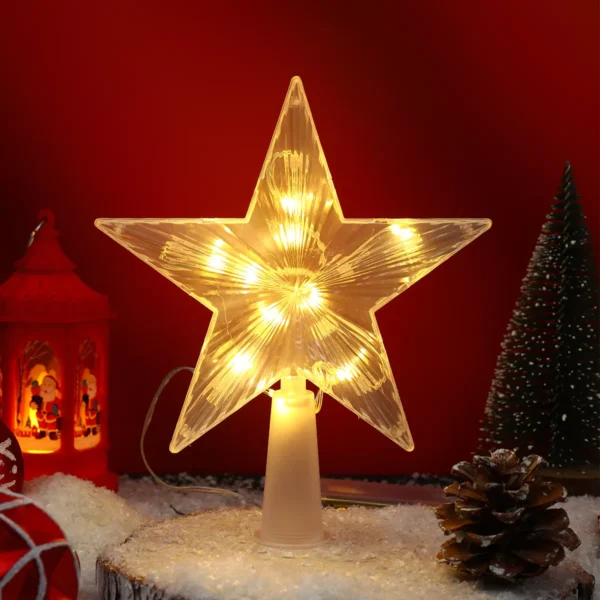 Glowing Christmas Tree Top Star - Image 2