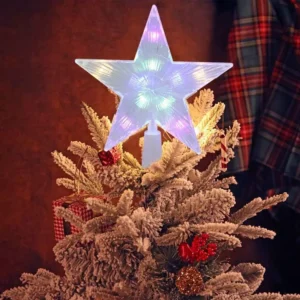 Glowing Christmas Tree Top Star