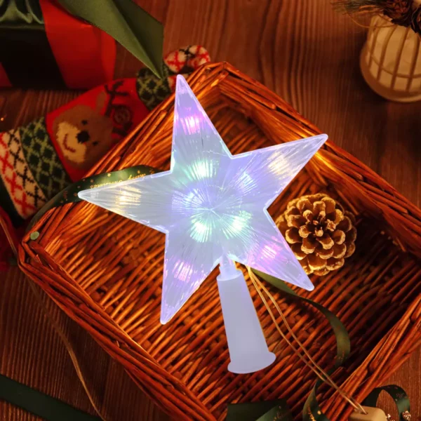 Glowing Christmas Tree Top Star - Image 5
